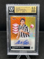 2026 Topps Finest UCC Alessandro Del Piero AUTO /25* Juventus BGS 9.5