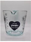 RARE "I Love My Pyrex" Collection Purple Hearts 2 Cup Glass Measuring Cup Retro