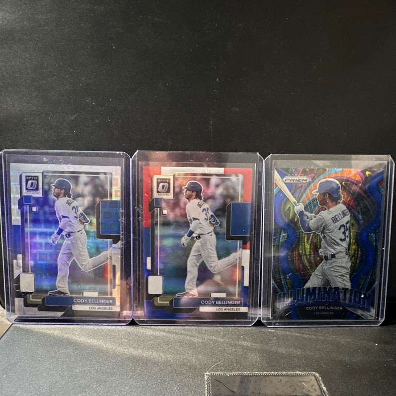 Panini 2022 Cody Bellinger Dodger Donruss Optic/Prizm #/99,X2 #/199 3-Card Lot