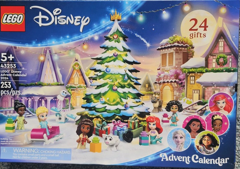 LEGO Disney Advent Calendar 2024 Kids OS Blue 24 Gifts 253 Pcs 43253