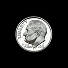 2001 Silver Proof Dime Roosevelt Deep Cameo 90% Silver Gem .072 oz Silver 0.9