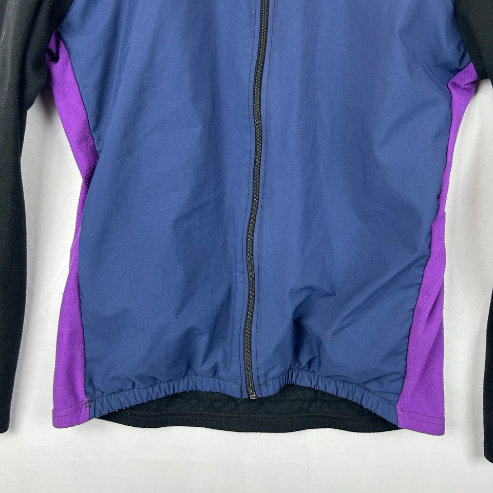 Chaqueta Trek Vintage Polar Púrpura Hecha en EE. UU. Cortavientos Cremallera Completa Para Mujer Talla XL Foto 3 de 4
