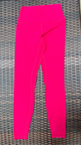 Lululemon Sz 4 Pink Raspberry Align Pants Yoga LW5BOBS Workout Athleisure - Picture 3 of 6