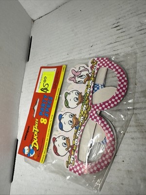 Vintage Disney's Rare Ducktales Party Specs 8 Pack Unique Sealed New