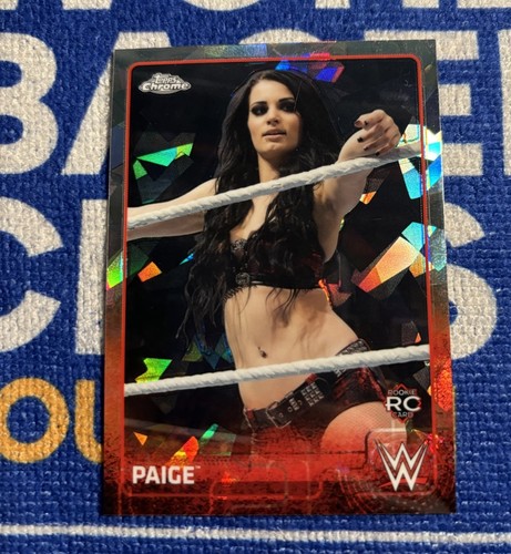 Paige [Atomic] #51 2015 Topps Chrome WWE card