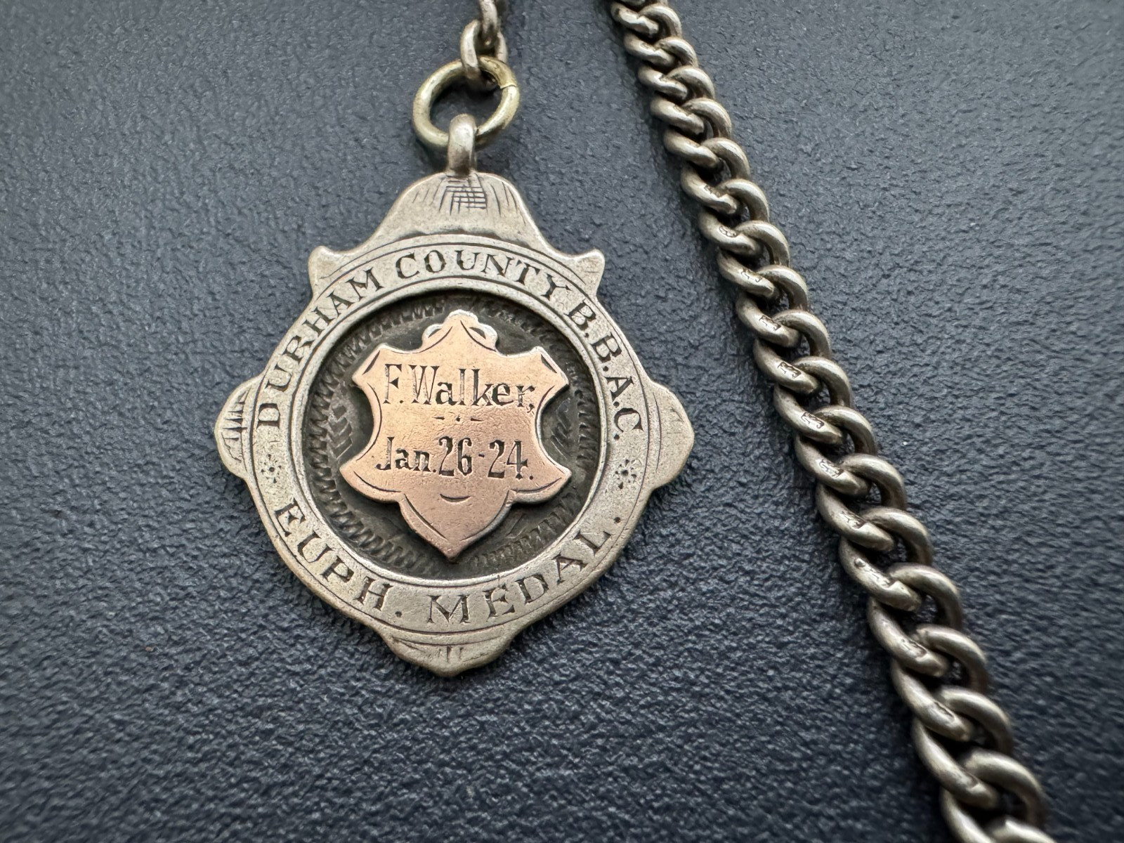 Antique Solid Silver Hallmarked Heavy 30gr Single… - image 6