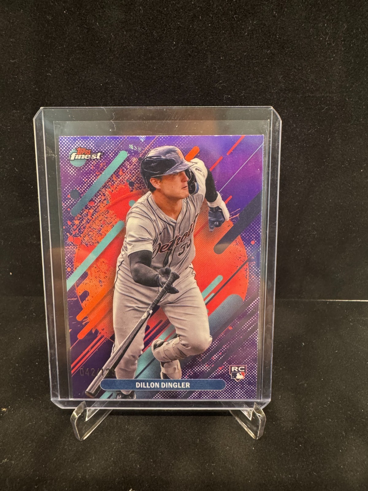 2025 Topps Finest - Rare Dillon Dingler #294 Purple Refractor /125 (RC)