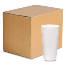 WinCup Foam Drink Cups, 24 oz, White, 300/Carton CA  WA Restricted 