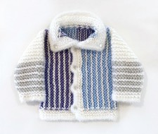Handmade knitted 3-6 month baby cardigan, different colors available, nice baby