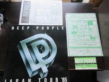 Deep Purple 1985 Japan Tour Book w NAGOYA Ticket Flyer Ritchie Blackmore Rainbow