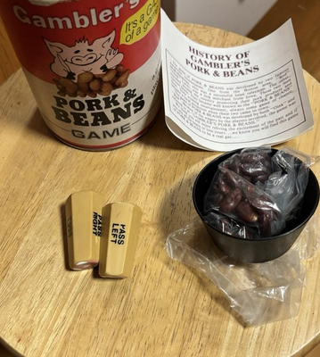 #ad Vintage 1981 Gambler#x27;s Pork amp; Beans Game It#x27;s a Gas of a Game pigs kock dice $9.99