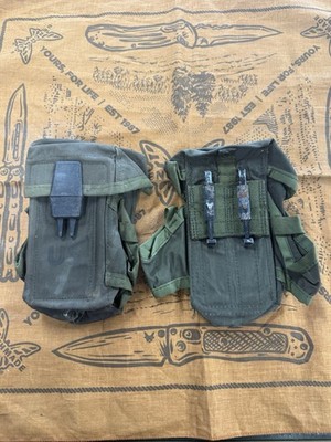 Pair of USGI ALICE Mag Pouches OD Green NSN 8465-01-207-5573   Used**Item