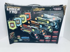 Squad Hero Battle Action Laser Tag W/Charging Station 3 Guns 4 Vests Works