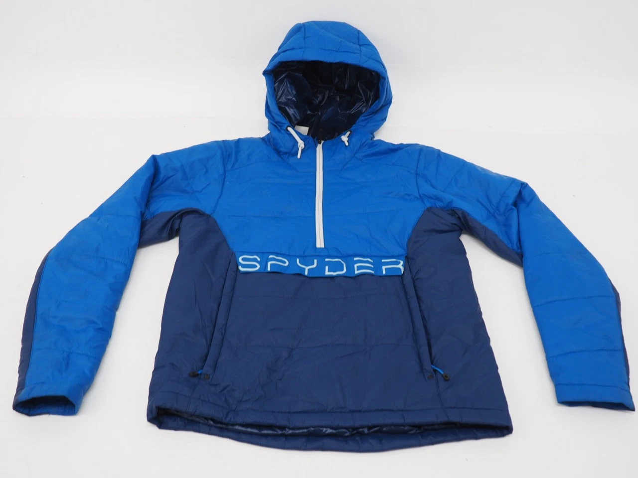 Spyder Glissade Insulated Anorak Men's Jacket Size Small Blue/Navy