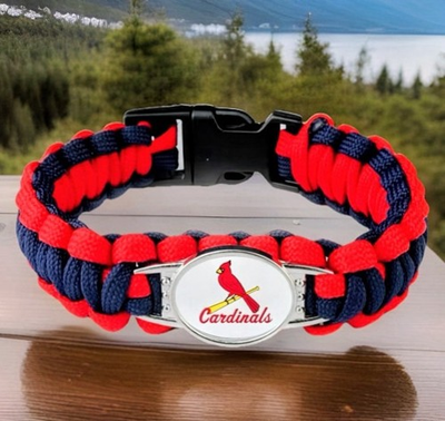 #ad #ad St Louis Cardinals MLB Paracord Bracelet New In Bag MLB Licensed $5.99