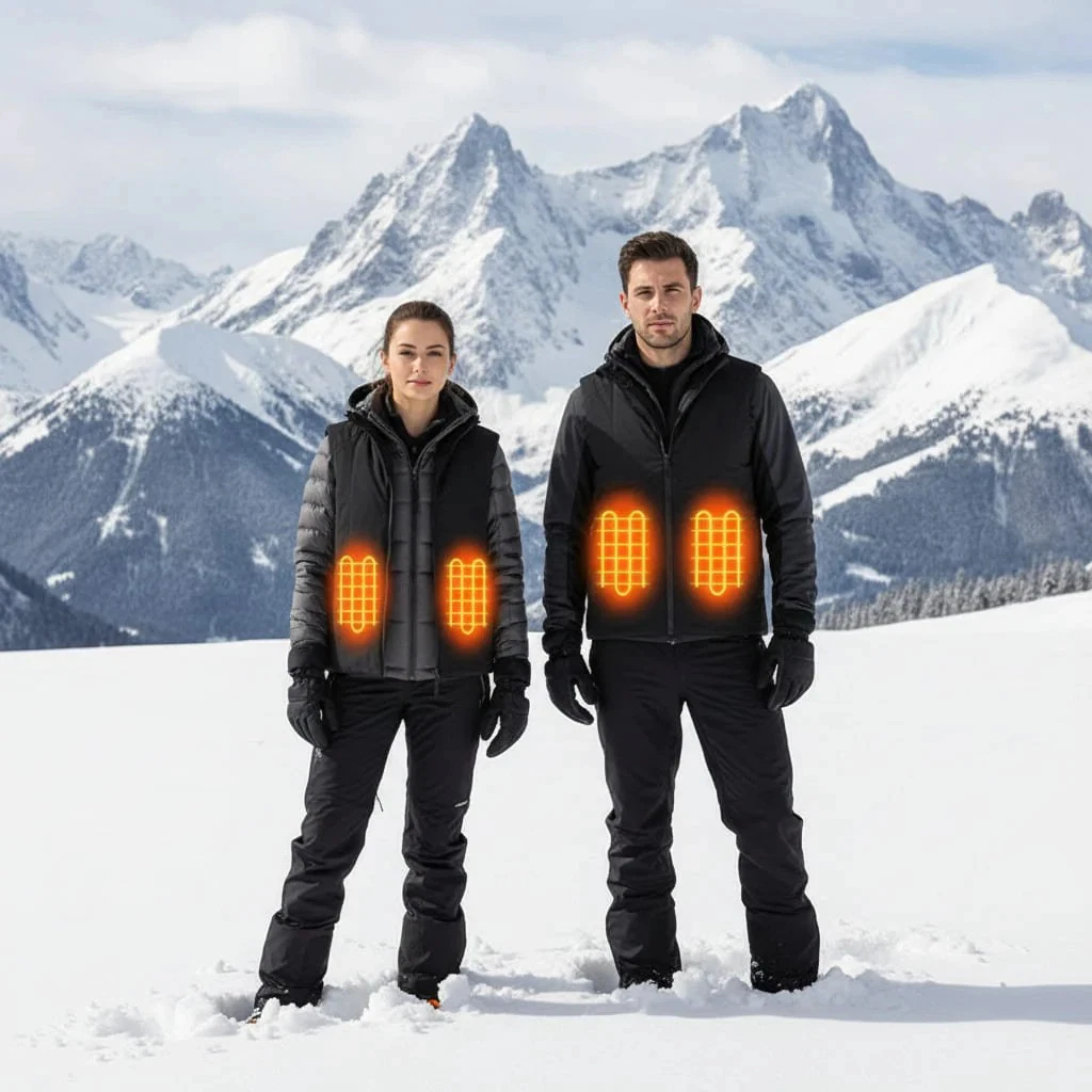 Graphene Heated Vest Bodywarmer Waterproof Comfort Winter Thermal Jacket