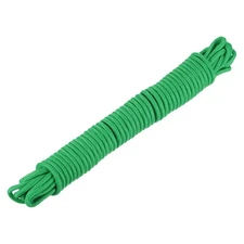 1 Pcs Green Nylon Rope 1/4"x49ft Solid Braided Cord Polypropylene Ropes