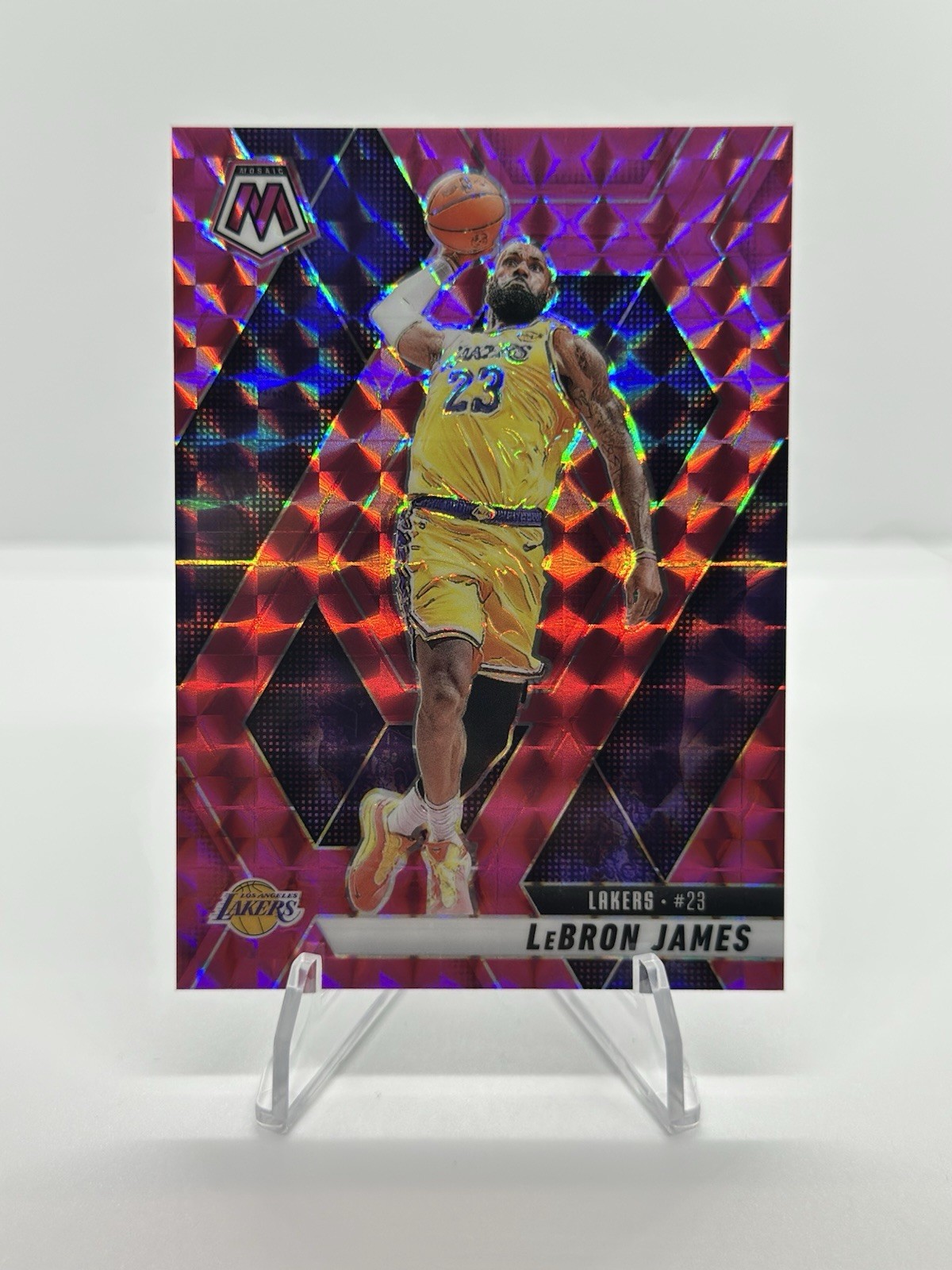 2024-25 Mosaic Lebron James Pink /175 Lakers 180