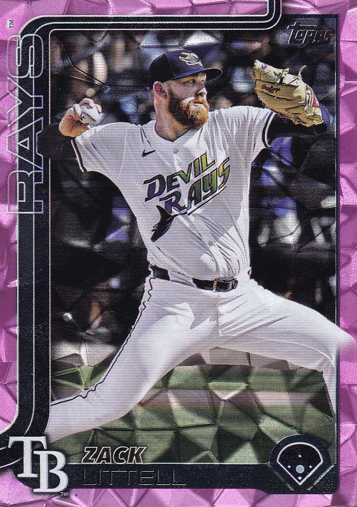 ZACK LITTELL TOPPS UPDATE FOIL PINK DIAMANTE RAYS #US-66 2025 25