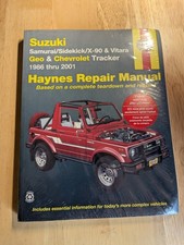 Haynes 90010 Suzuki Samurai 1986-2001 Repair Manual Sidekick Vitara Automotive