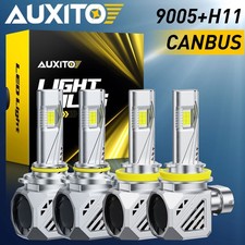 Combo H11 9005 LED Headlights Fit Honda CR-V 15-19 2020 2021 Hi & Low Beam Bulbs