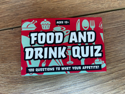 Essen und Trinken Quiz Kartenspiel - geöffnet nicht benutzt