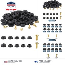 58 PCS Faucet Washers and Brass Bibb Screws Assortment, Flat and Beveled Wash...