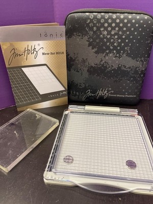 Tim Holtz Tonic Studios Travel Stamp Platform with 2 Magnets & Travel Case