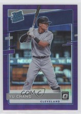 2020 Donruss Optic Rated Rookies FOTL Purple Pandora Prizm /99 Yu Chang #93 1b8