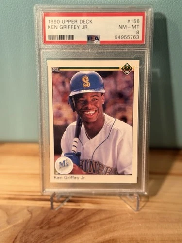 Upper Deck 1990 Ken Griffey Jr. Seattle Mariners #156 PSA 8 Base Set Card