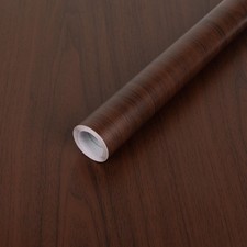 Wood Contact Paper, Red Brown Wood Peel and Stick Wallpaper, Self Adhesive