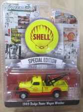 Greenlight Shell Oil 1949 Dodge Power Wagon Tow Truck Wrecker 164 Rubber Tires