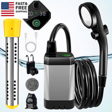 Portable Shower with Heater,6000Mah Battery Powered Portable Shower for Campi