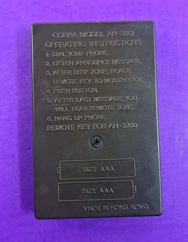 Llave de entrada remota Cobra AN-3201 Foto 2 de 3