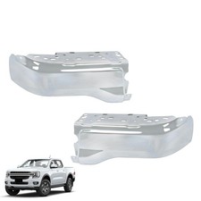 Rear Step Bumper Face Bars Chrome No Sensor Holes for Ranger 2019-2023