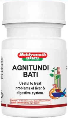 Baidyanath Herbal Asli Ayurved Agnitundi Bati 80Tablets Fresh Stock Fast Shiping