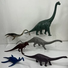 Vtg Carnegie Invicta Dinosaur Lot British Museum Plesiosaur Brachiosaurus Diplo
