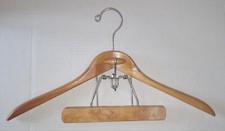 Vintage Harmony House 18" Wood Suit Combination Maple Wooden Hanger, Made In USA