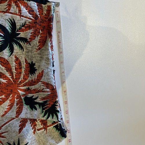 Topshop Womens Skort 8 Beige Palm Tree Shorts / Skirt Tropical Print Orange New - Picture 9 of 13
