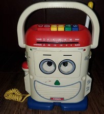 Playskool Rockin Robot Cassette Recorder Microphone 1996 PS-468 Mr. Mike WORKS