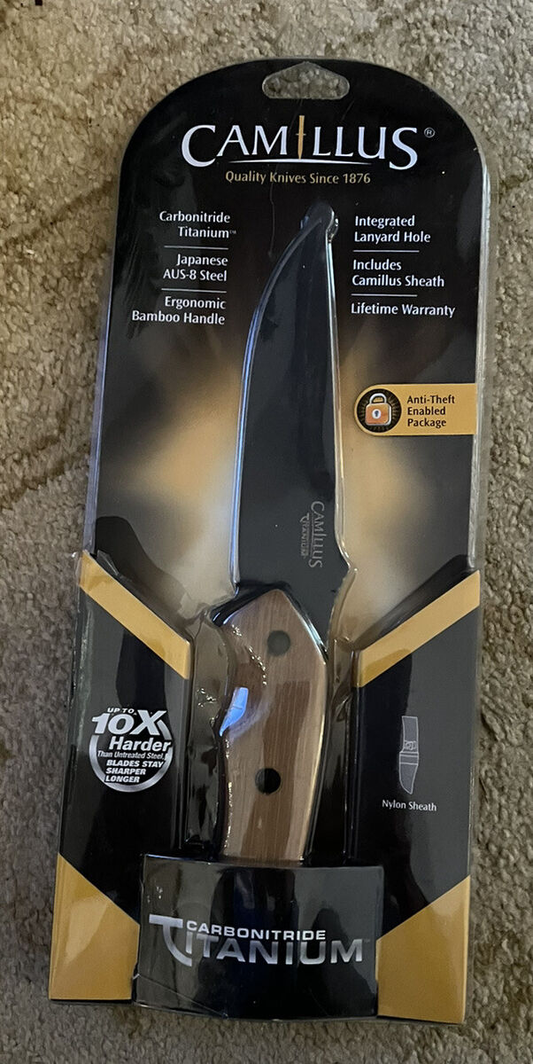 Camillus Carbonitride Titanium AUS-8 Steel Fixed Blade Camillus Carbonitride Titanium AUS-8 Steel Fixed Blade