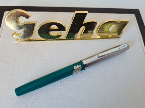 Geha 3V "PF" Füllhalter Schulfüller grün 1. Generation ab 1963 Vintage RAR - Bild 1 von 4