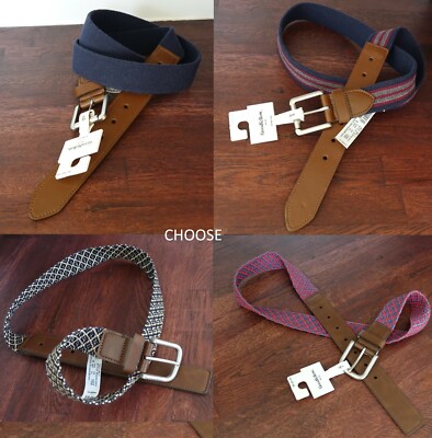 Goodfellow & Co Men's Web with tabs stretch Belt, choose size M,L,XL and color