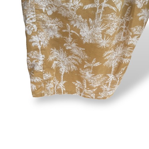 American Eagle Palm Coastal tropisch weites Bein kurze Hose Rüschen Taille hellbraun Large - Bild 4 von 10
