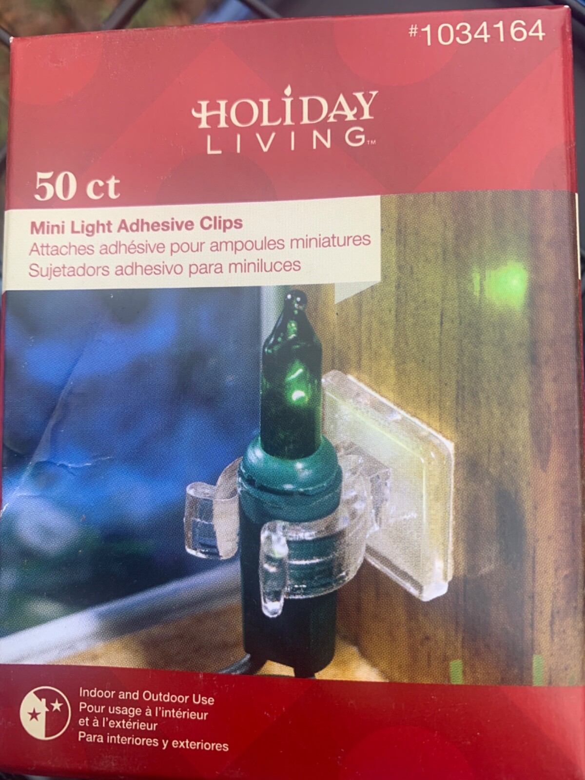 NEWHOLIDAY LIVING 50 CT MINI LIGHT ADHESIVE CLIPS 1034164 eBay