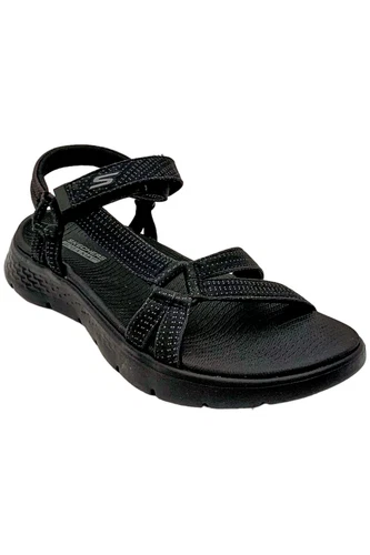 Skechers GOWalk Flex Vegan Washable Sport Sandals Sublime Black