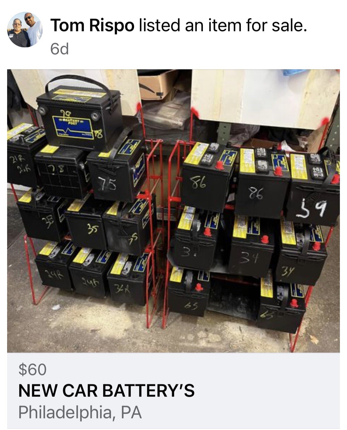 New car battery eBay
