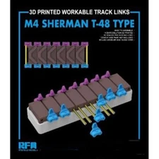 Rye Field Model(RFM) #3030 1/35 M4 SHERMAN T-48 type workable tracks(3D PRINTED)