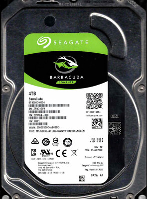 ST4000DM004, 2CV104-300, 0001, TK, ZFN3, SEAGATE SATA 4TB | eBay