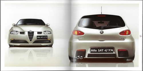 Alfa Romeo 147 GTA 3.2 V6 24v 2002-05 UK Market Sales Brochure - Picture 3 of 3